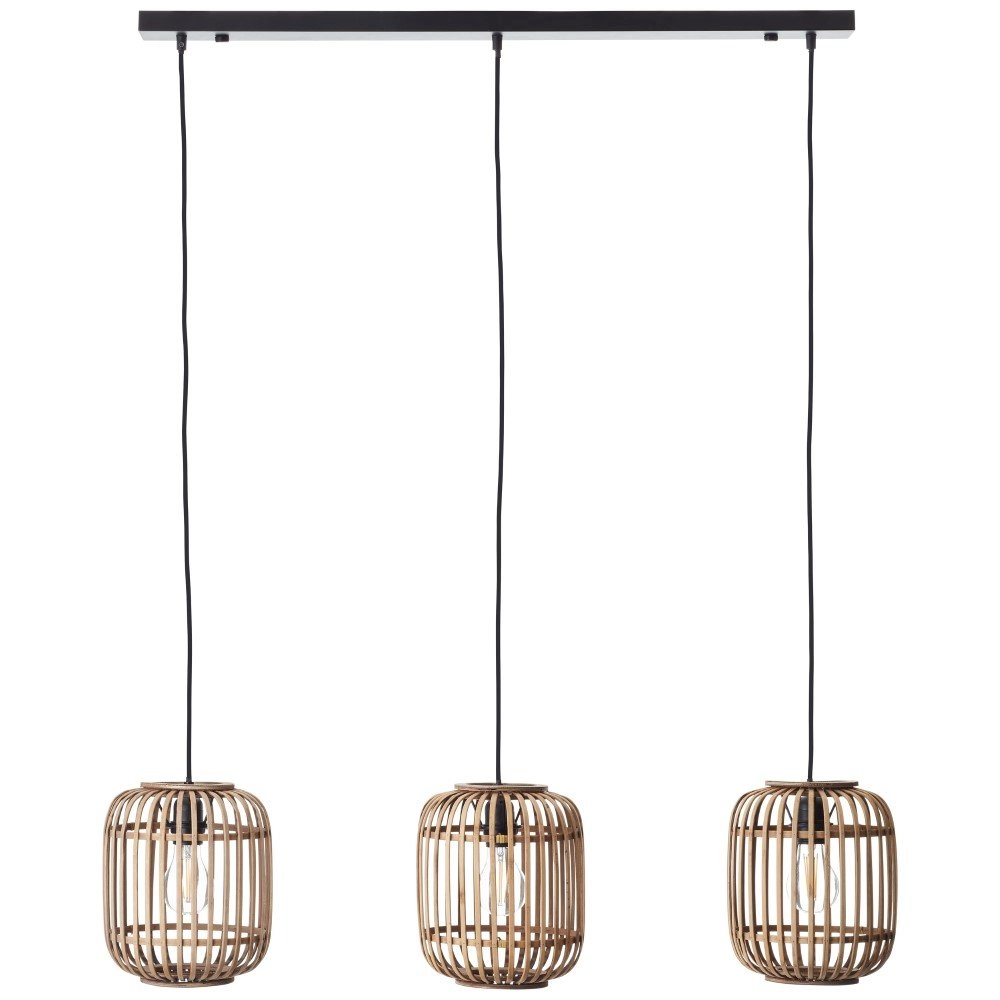 Lampe suspendue salle à manger Woodrow noir