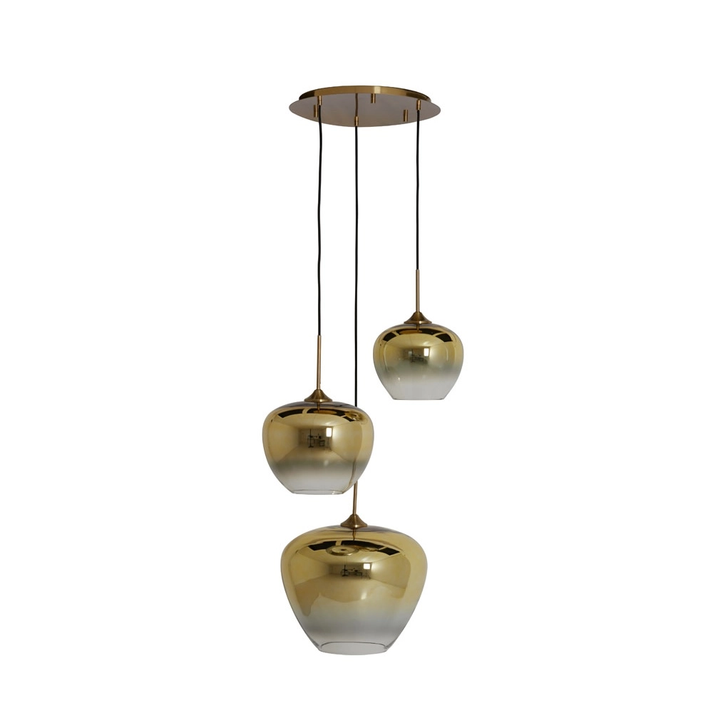 Lampe suspendue Mayson Or 3 vieux Light & Living 8717807674526