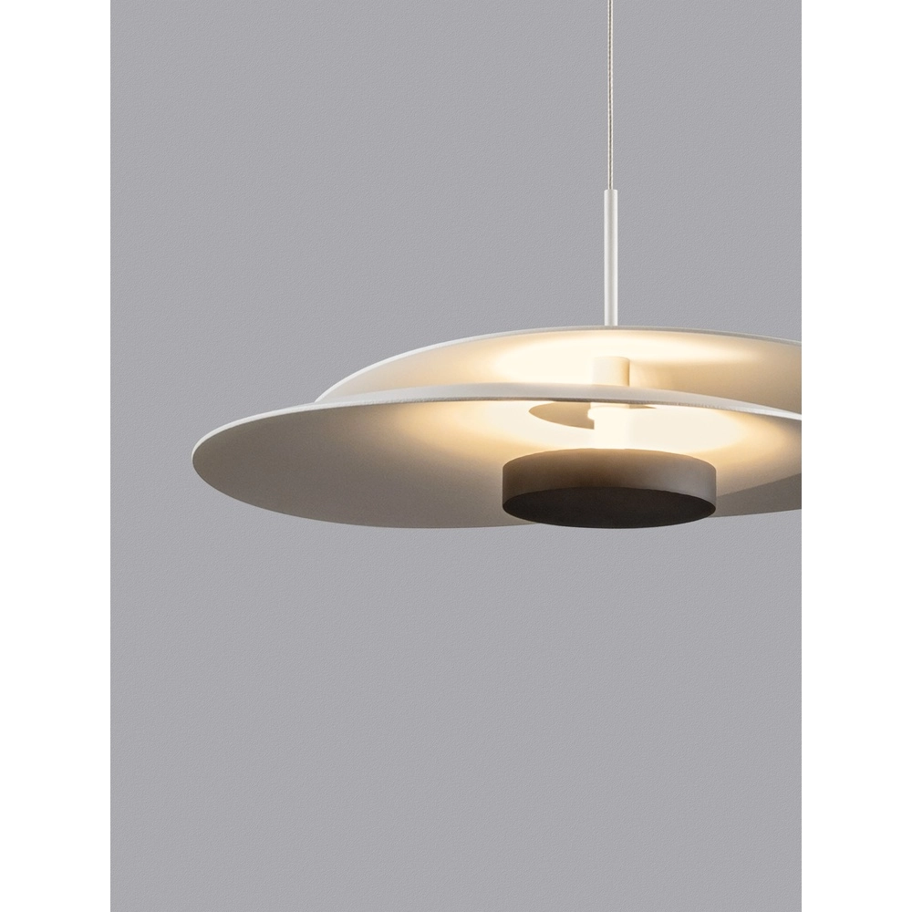 Suspension Olea design blanc Ø 35cm Lyora 5212017456939