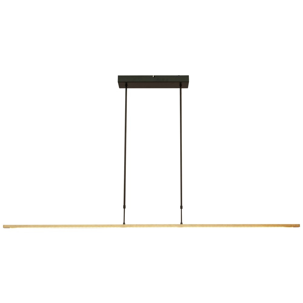 Lampe suspendue noire Real 2 160cm avec de l'or Masterlight 8718121220451