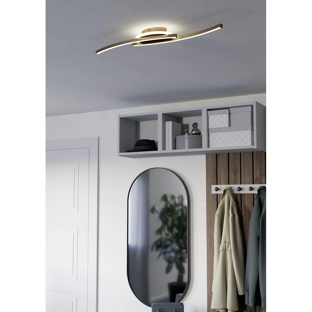 Lampe de plafond Lungolago LED - bronze - rond Eglo 9008606316069