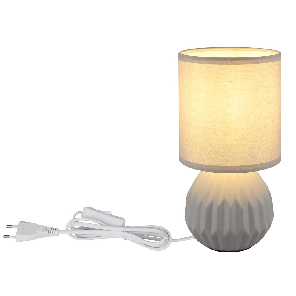 Lampe de table de conception Sylas gris Globo 9007371478507