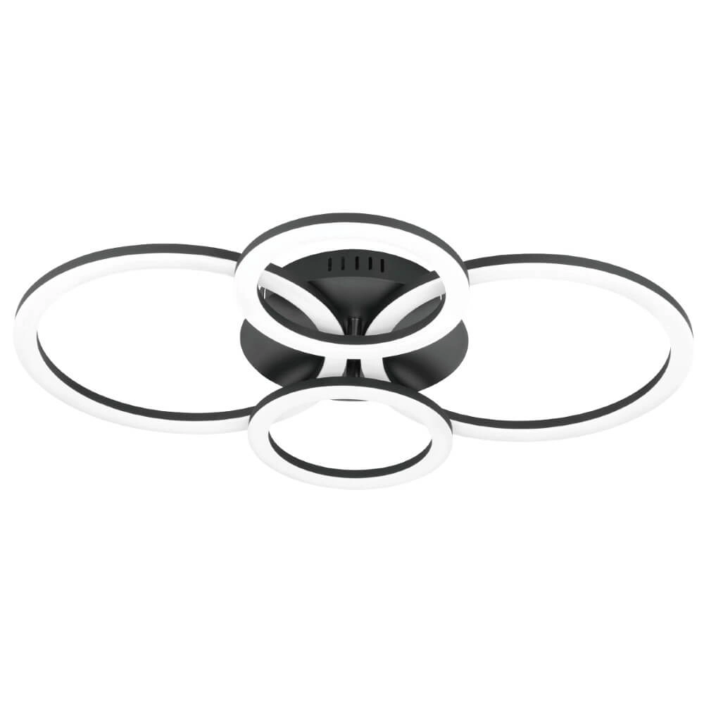 Plafonnier Zigbee Parrapos-Z 61,5x45cm noir Eglo 9008606231232