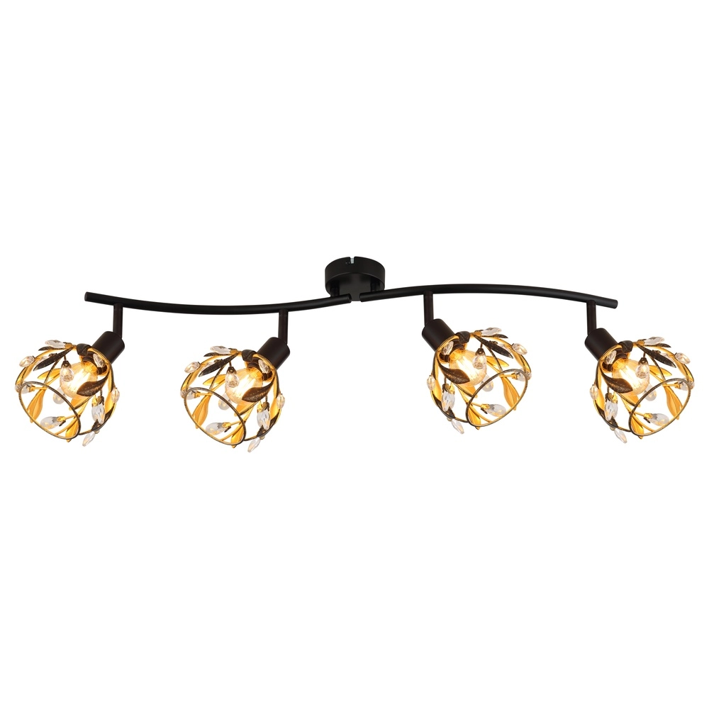 Lampe de plafond de campagne Mika Noir Globo 9007371528295