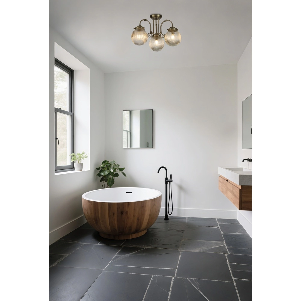 Applique murale classique Belvue Laiton antique Searchlight 5053423299242