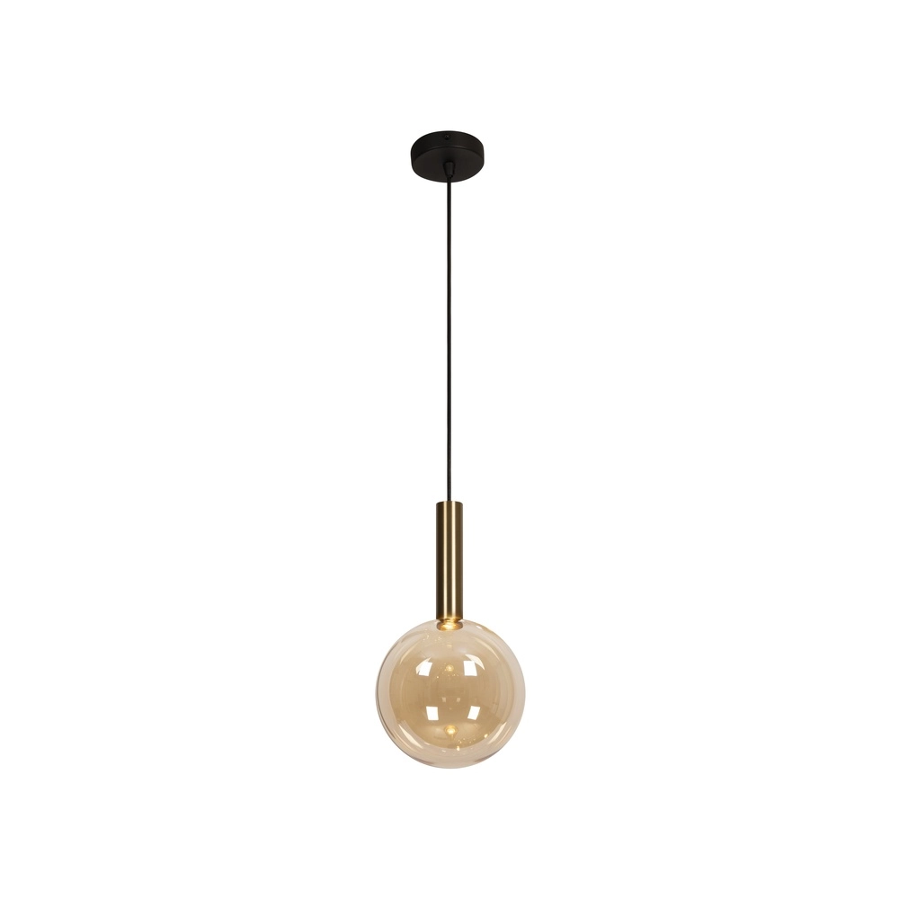 Lampe pendante Josiane noir avec or