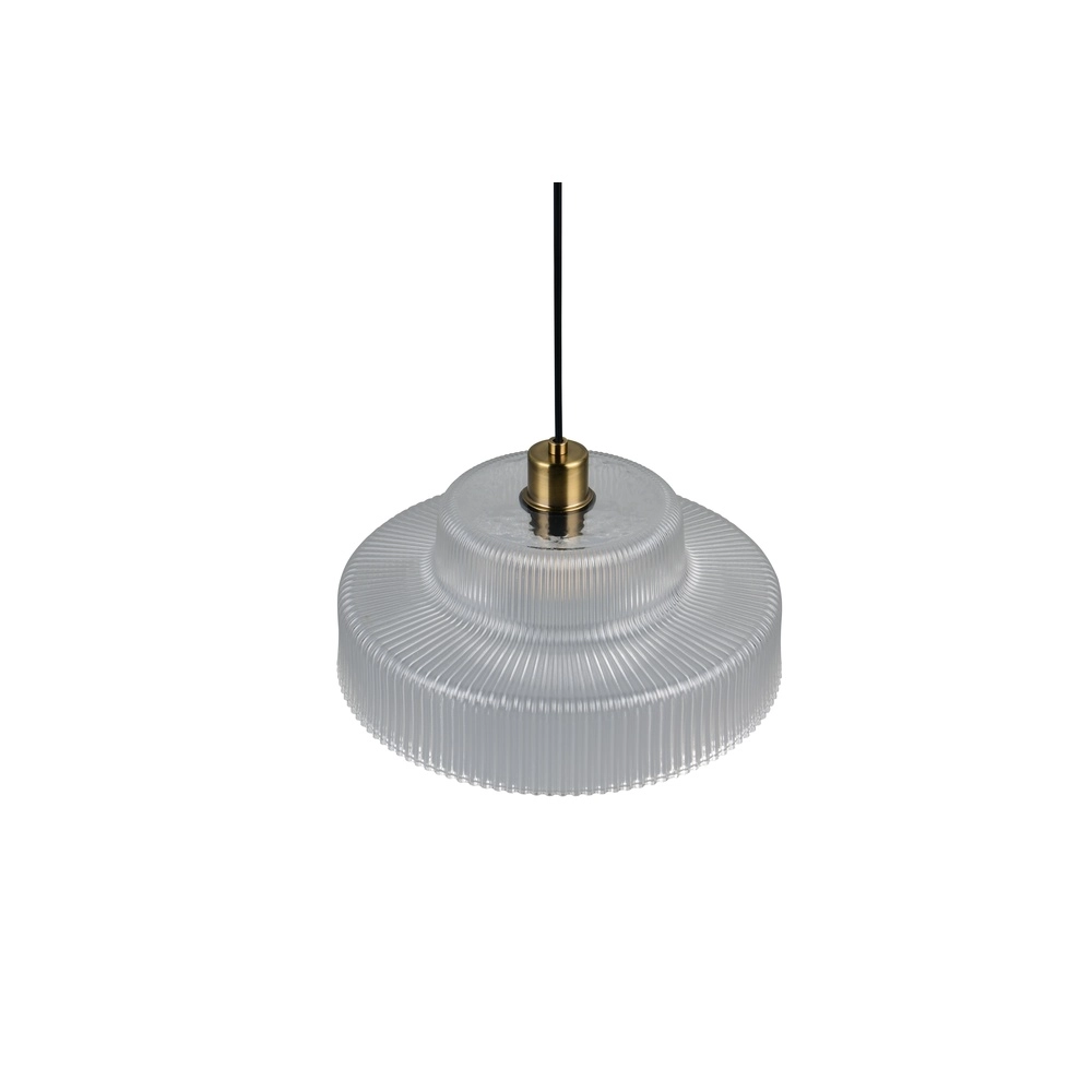 Lampe pendante classique Abella Verre transparent Trio 4017807677706