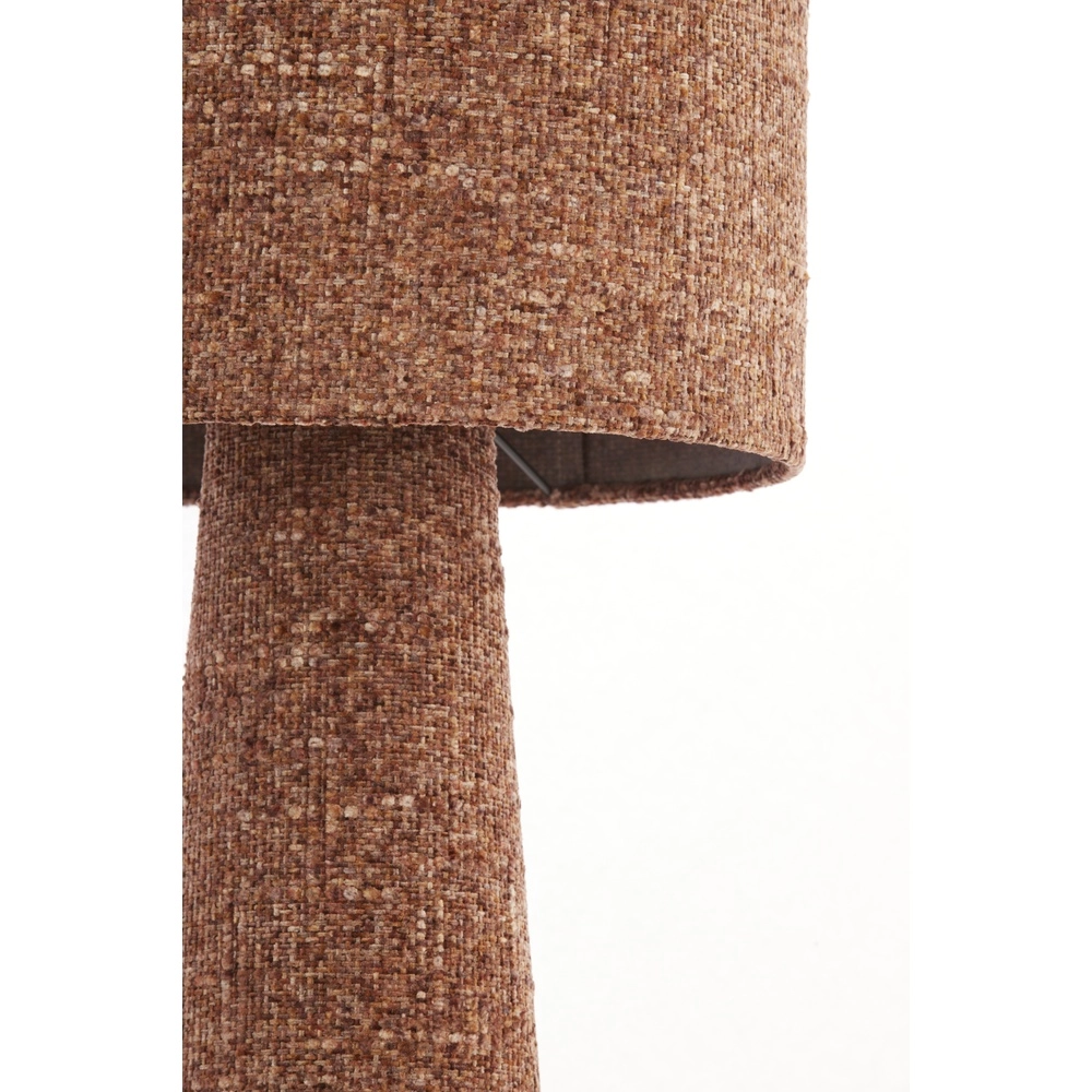 Lampe de pied Micky Ø 38cm - bouclé - bourgogne Light & Living 8717807834203