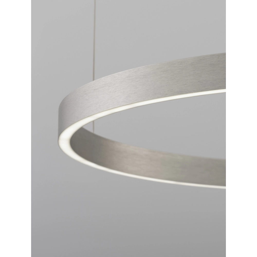 Suspension design Elowen gris argenté Ø 80cm Lyora 5212017439116