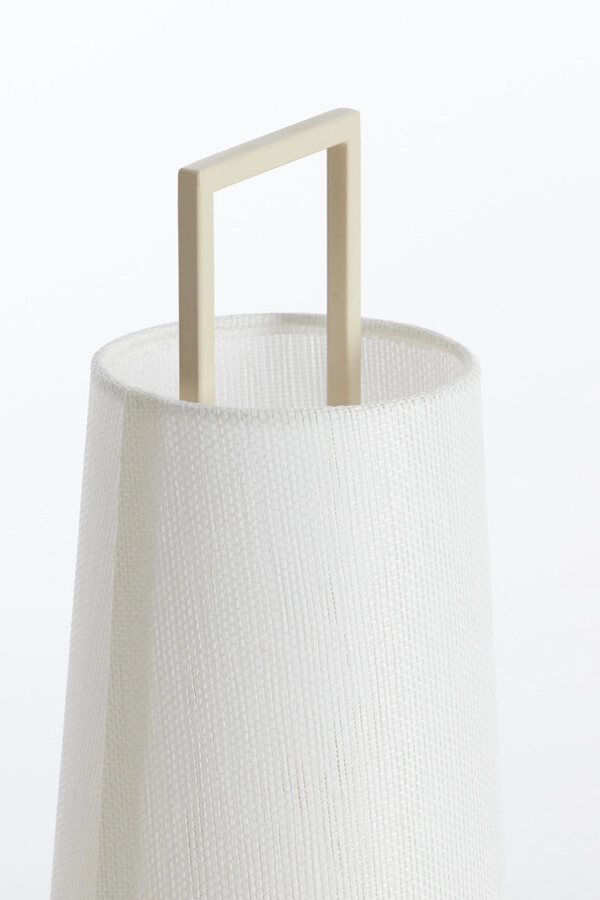 Lampe de table Japandi Fyon Ø 16cm crème avec blanc Light & Living 8717807730659
