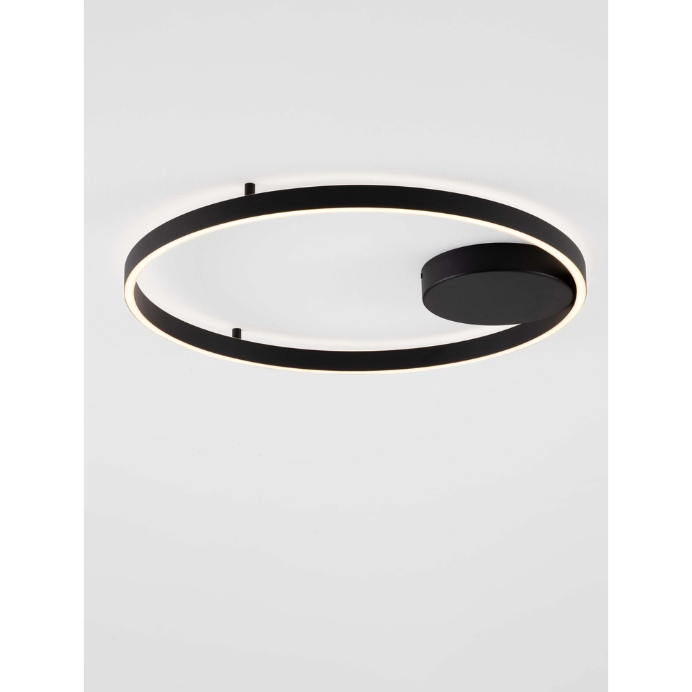 Plafonnier Hedra rond Ø 60cm noir Plafonnier Hedra rond Ø 60cm noir