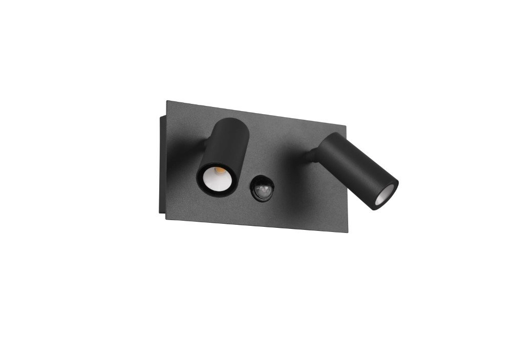 Applique Tunga avec détecteur de mouvement anthracite