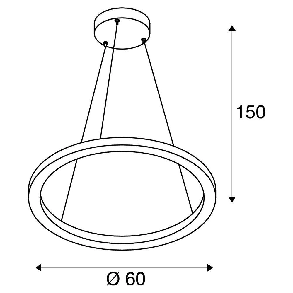 Lampe à suspension LED One Ø 60cm SLV 4024163231046