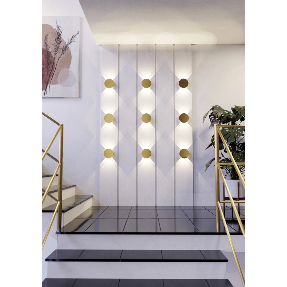 Lampe murale élégante Talamello Ø 15cm - or - plomb Eglo 9008606316489