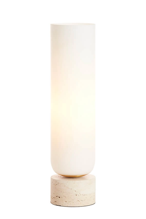 Lampe de table blanche Rylano 47 cm