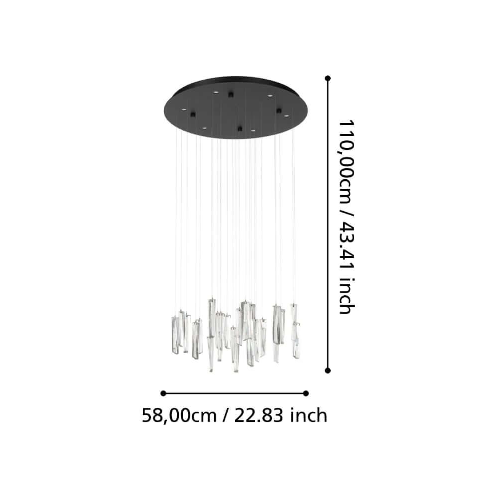 Lampe suspendue multi-suspensions Sardenara Ø 53 cm Stars of Light 9008606243211