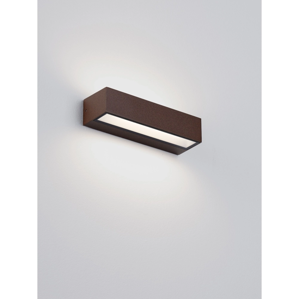 Lampe murale élégante Lane brun rouille 22cm - 21W Lyora 5212017496812