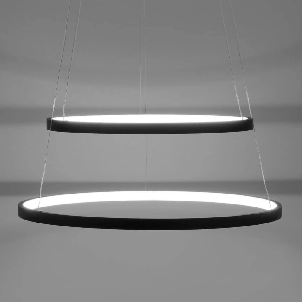 Lampe suspendue ronde Circle anthracite Just Light 4043689960353