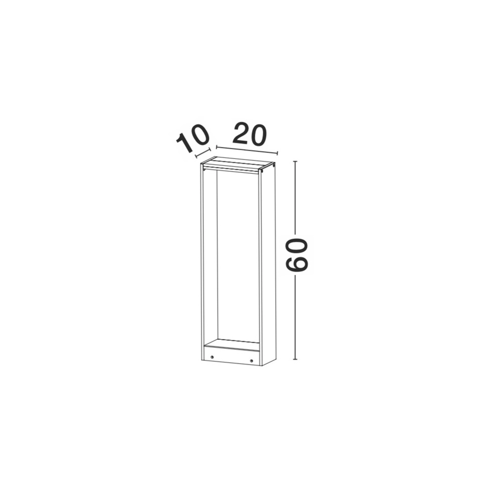 Lampe de jardin directionnelle Twin gris Lyora 5212017408815