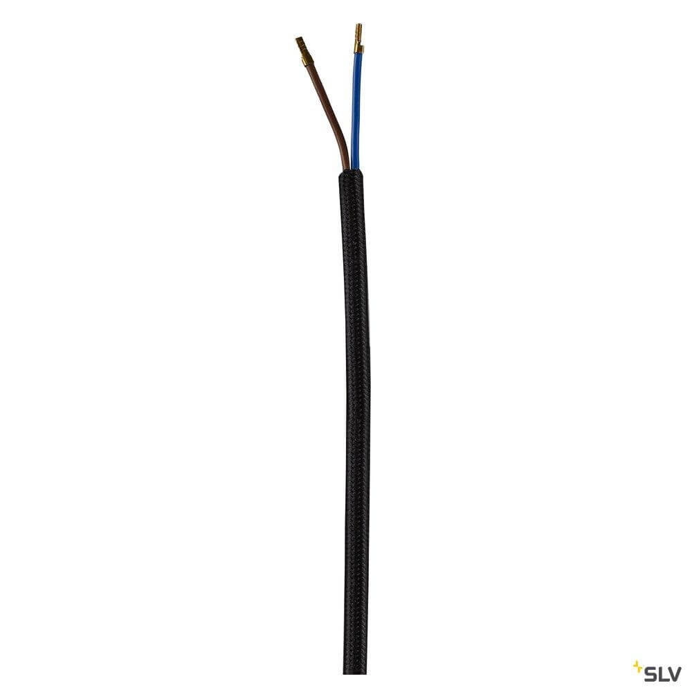 Lampe à suspension en verre Para Cone noir avec verre fumé SLV 4024163262385