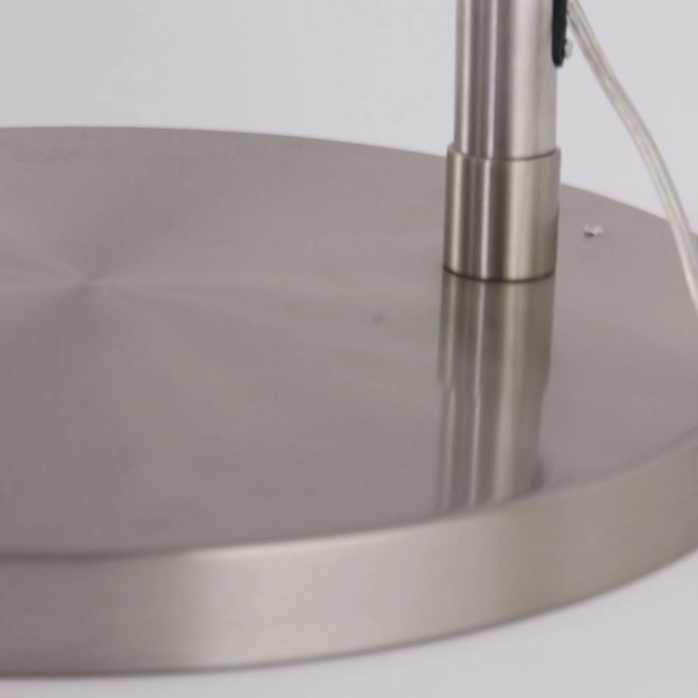 Lampe à arc Stresa Acier inoxydable avec capot blanc Steinhauer 8712746092899