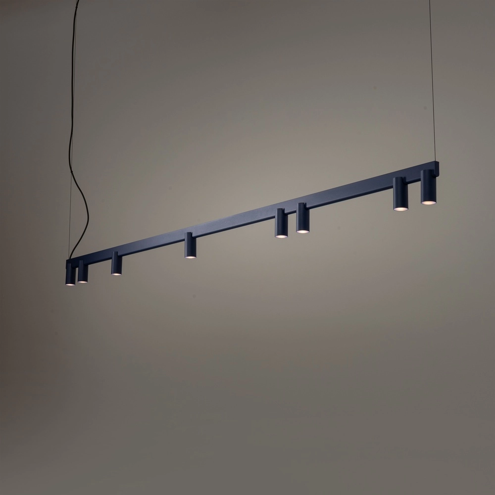 Lampe pendante de conception Fourty Bleu marine 8 clairs Lyora 5903139122900
