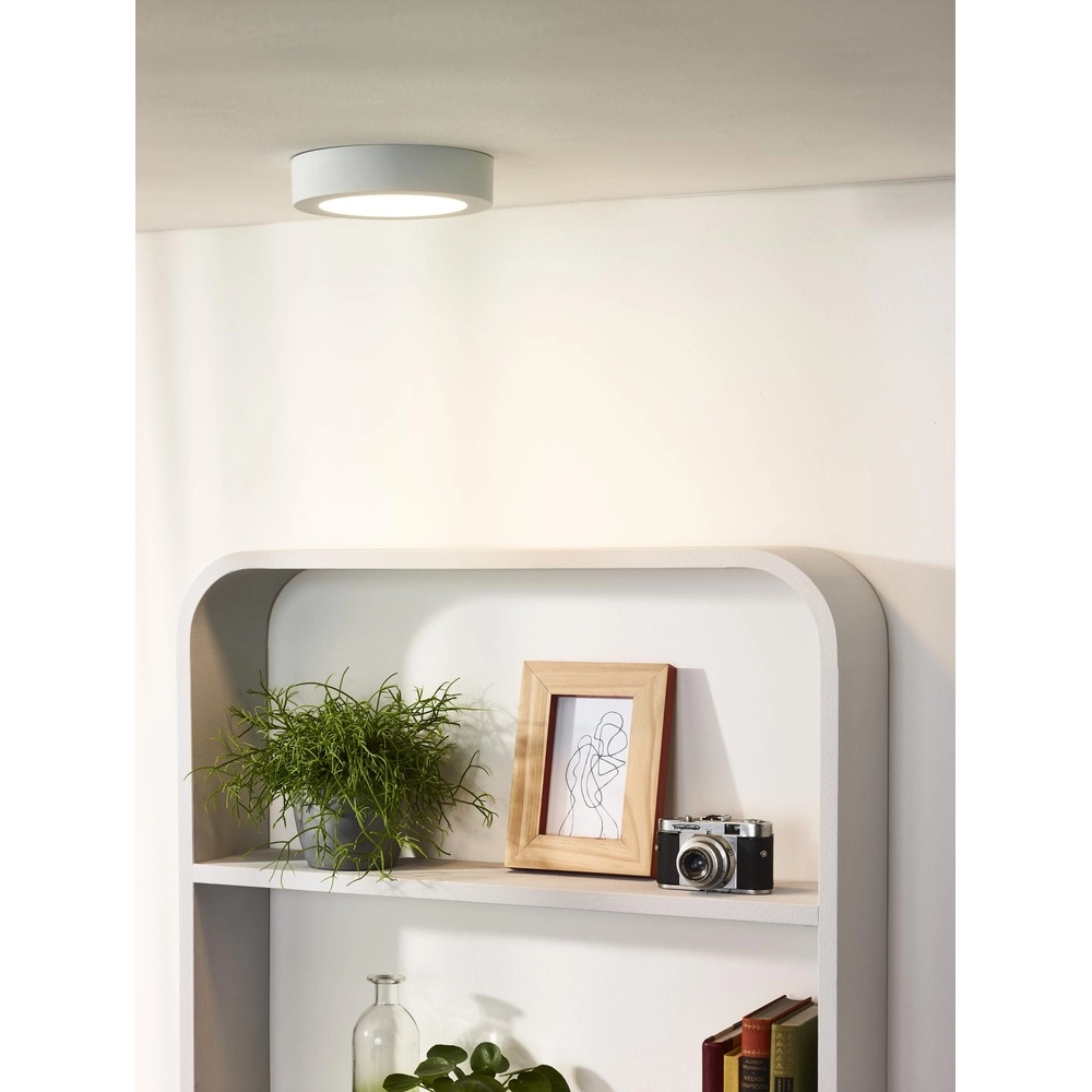 Éclairage de plafond Brice-Led Ø 18cm - IP44 blanc Lucide 5411212281296