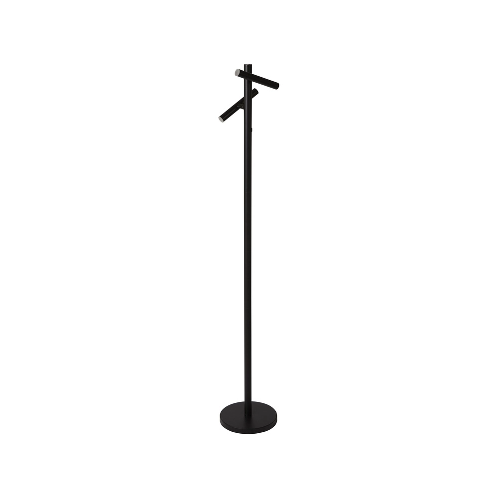 Lampadaire Rechargeable noir 2 lumières Searchlight 5053423298856