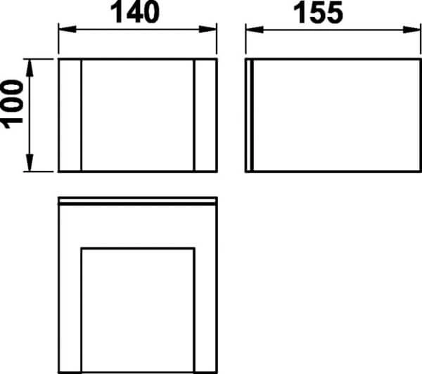 Applique LED Padestal blanc Albert 4007235803327