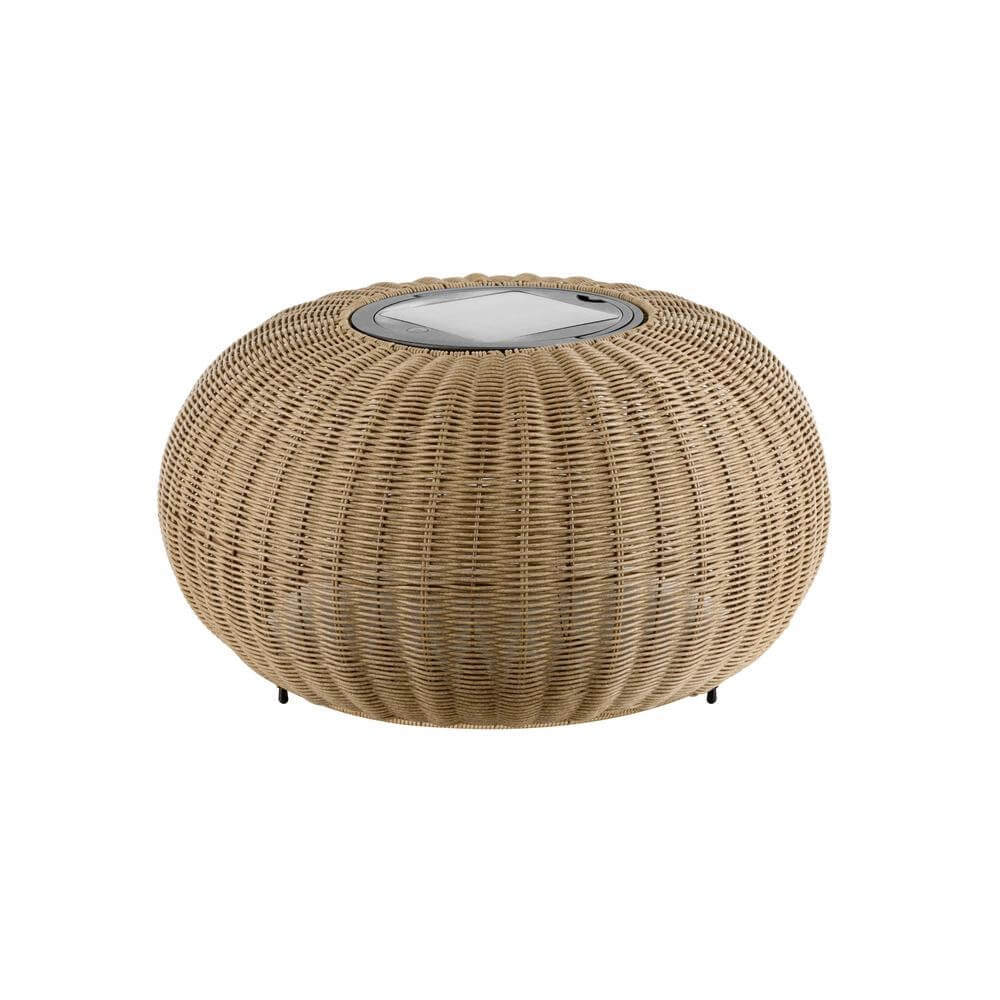 Lampadaire bas Adegan Flat Solar rotin solaire SLV 4024163296618