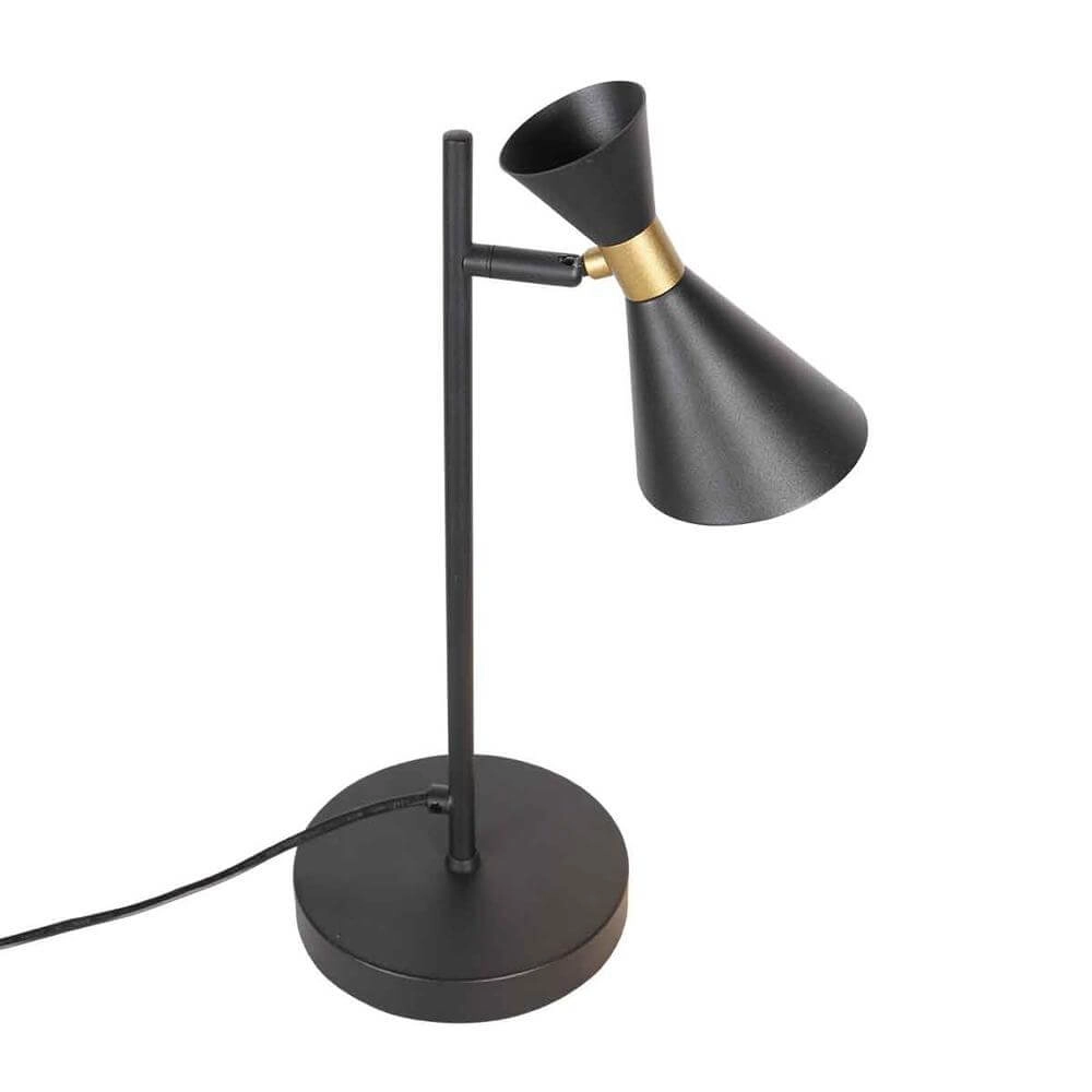 Lampe de table design Preto noir avec or Steinhauer 8712746176308