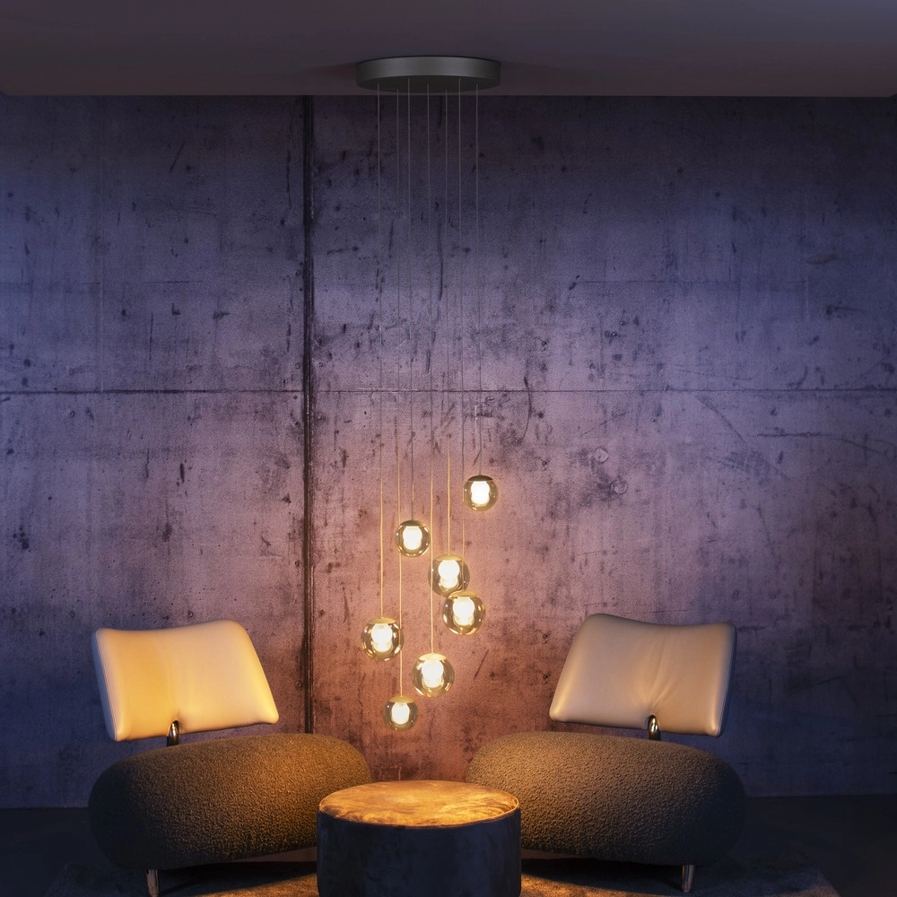 Lampe suspendue à 7 lampes Pure Popup Bronce Paul Neuhaus 4012248396681