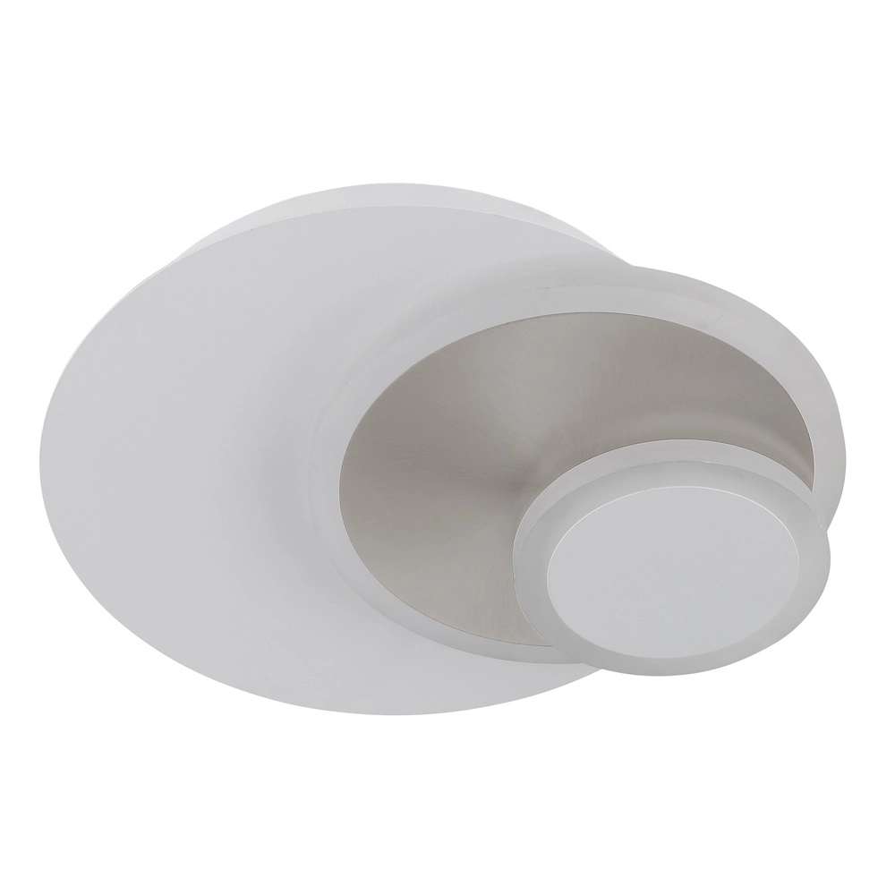 Lampe murale blanche Odonell avec du bois