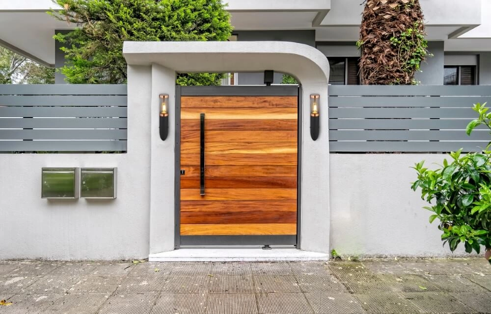 Lampe d'extérieur Boston noir avec du cuivre rouge Globo 9007371436927