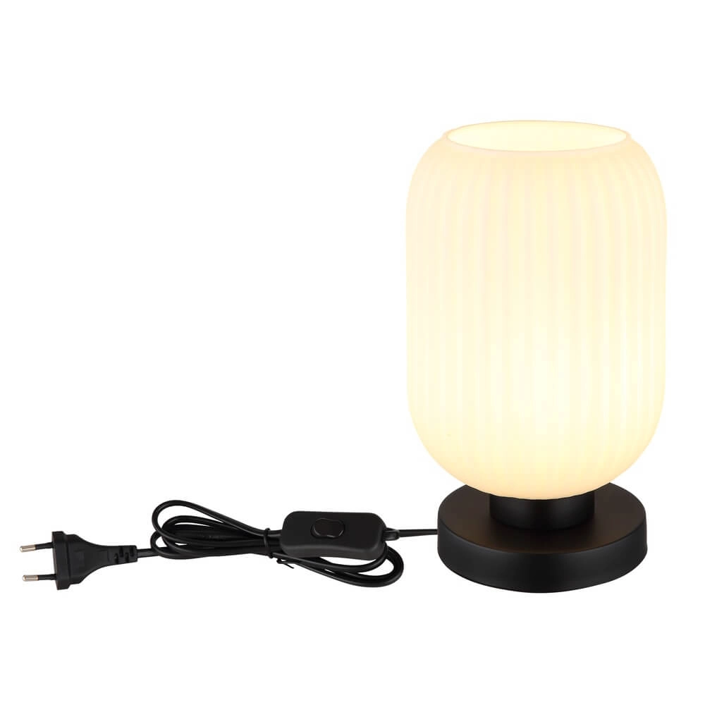 Lampe de table ronde Normy verre blanc Ø 14cm Globo 9007371453283