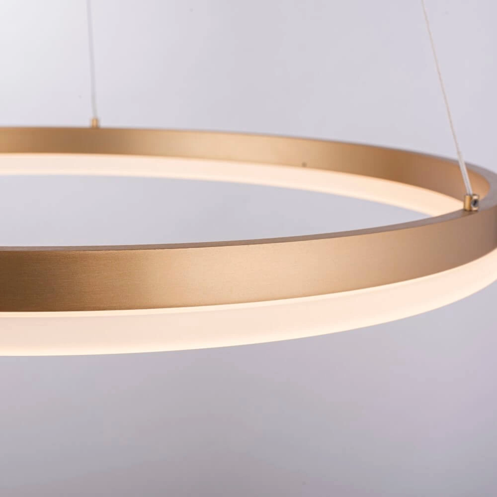 Lampe suspendue moderne Titus Ø 60cm laiton antique Paul Neuhaus 4012248362853