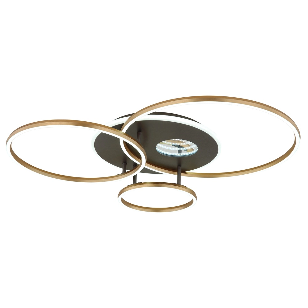 Lampe de plafond moderne Invertina Or 90cm Globo 9007371572403