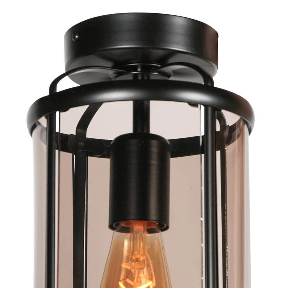 Plafonnier classique Pimpernel noir Steinhauer 8712746174212