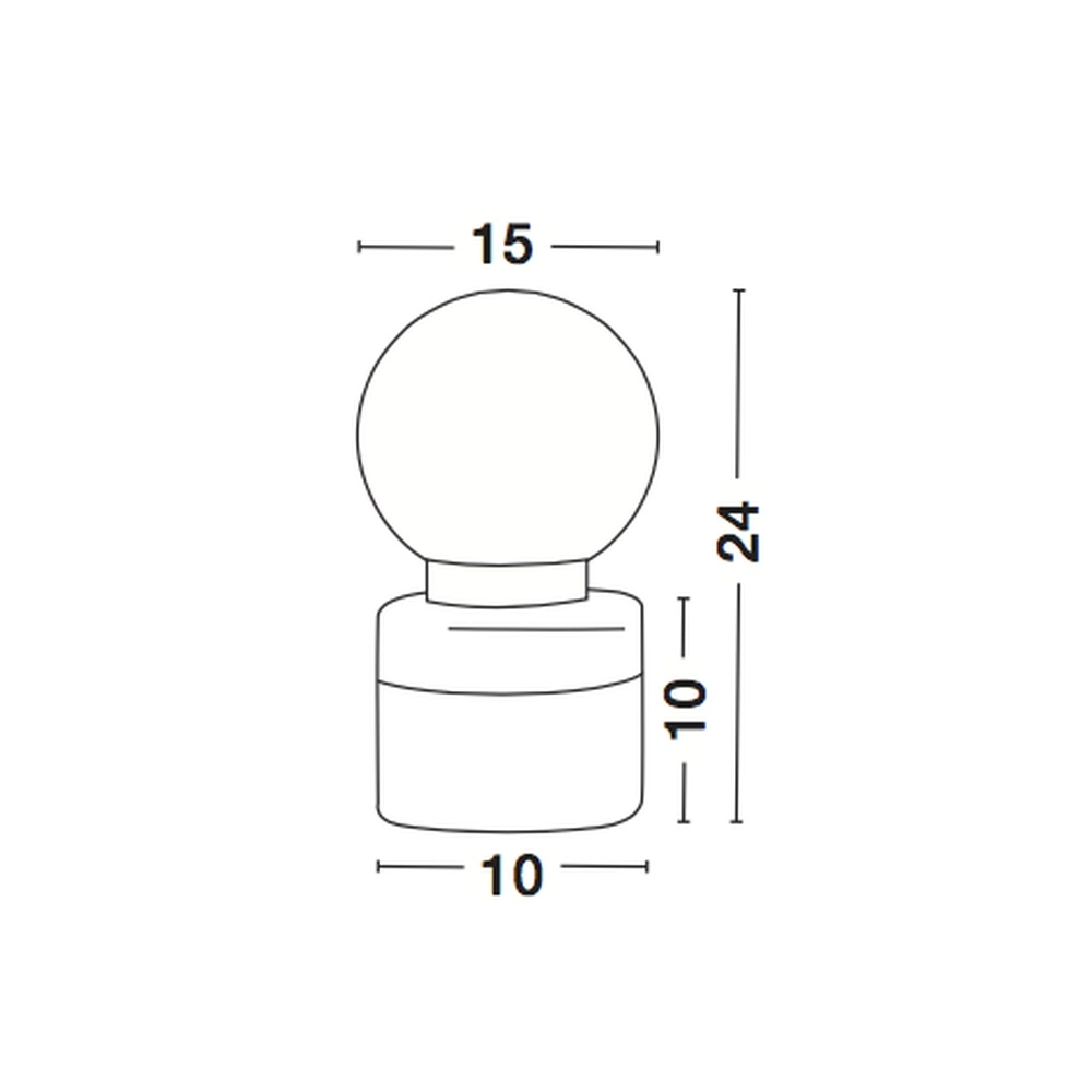 Lampe de table Juliet Gris avec or Lyora 5212017416773