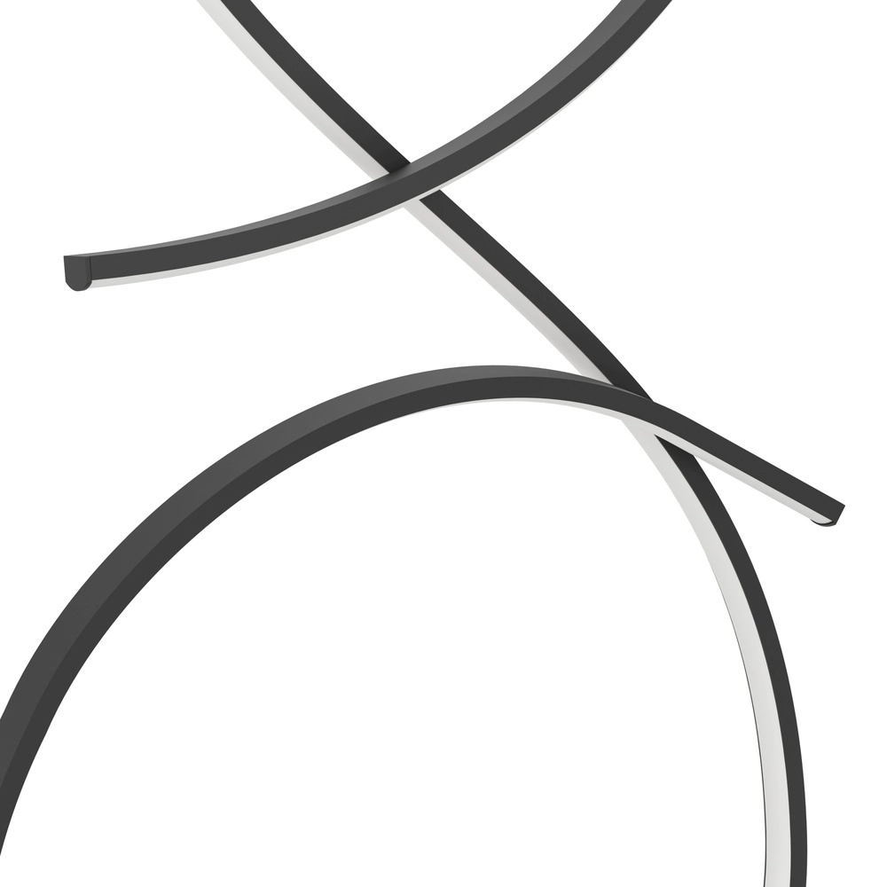 Lampe sur pied LED moderne Serpins 107 cm - noir Eglo 9008606313693