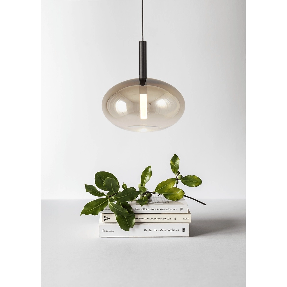 Lampe pendante Ø 24cm Lido Onion avec du verre doré qui s’estompe. Masterlight 8718121324753