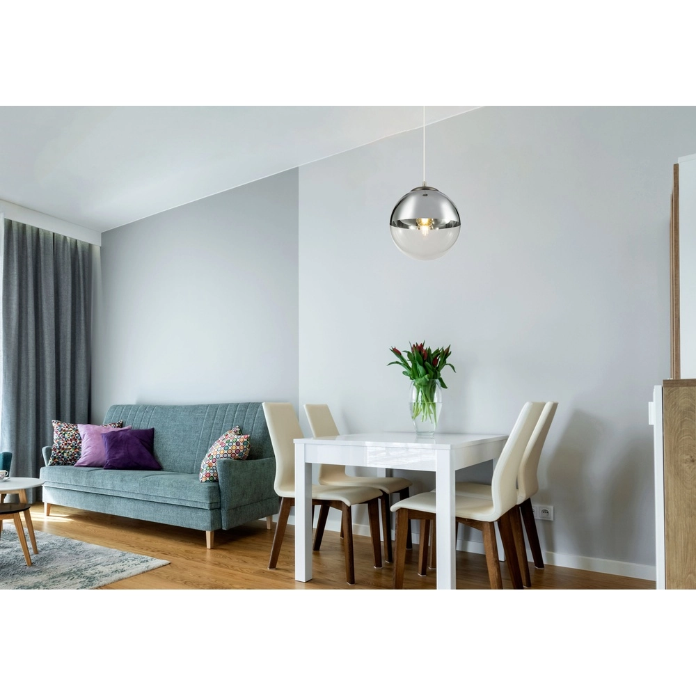 Lampe suspendue Varus nickel Ø 30cm Globo 9007371377442