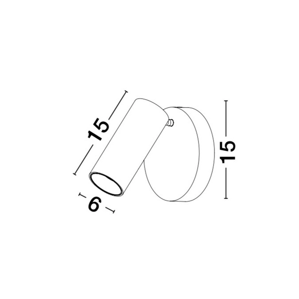 Applique murale design Umberto noir Lyora 5212017410078