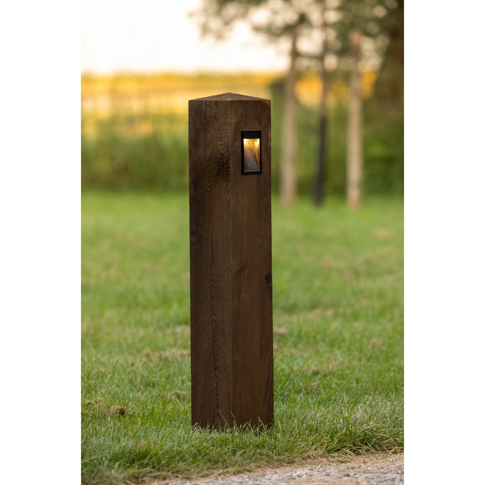Lampe à cousselle en bois Torre 100 Chêne - 10x10x90cm - 2700K