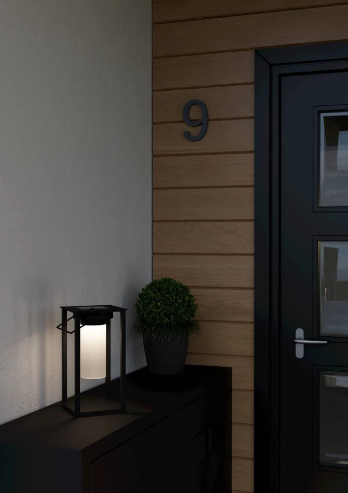 Lampe de table noire Usigni solaire Eglo 9008606297931