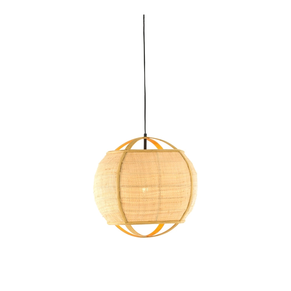 Lampe pendante de campagne Bozona brun clair Ø 41cm Light & Living 8717807843946