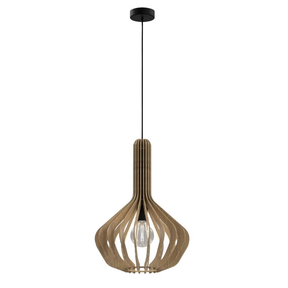 Lampe suspendue en bois Velasco Ø 38 cm