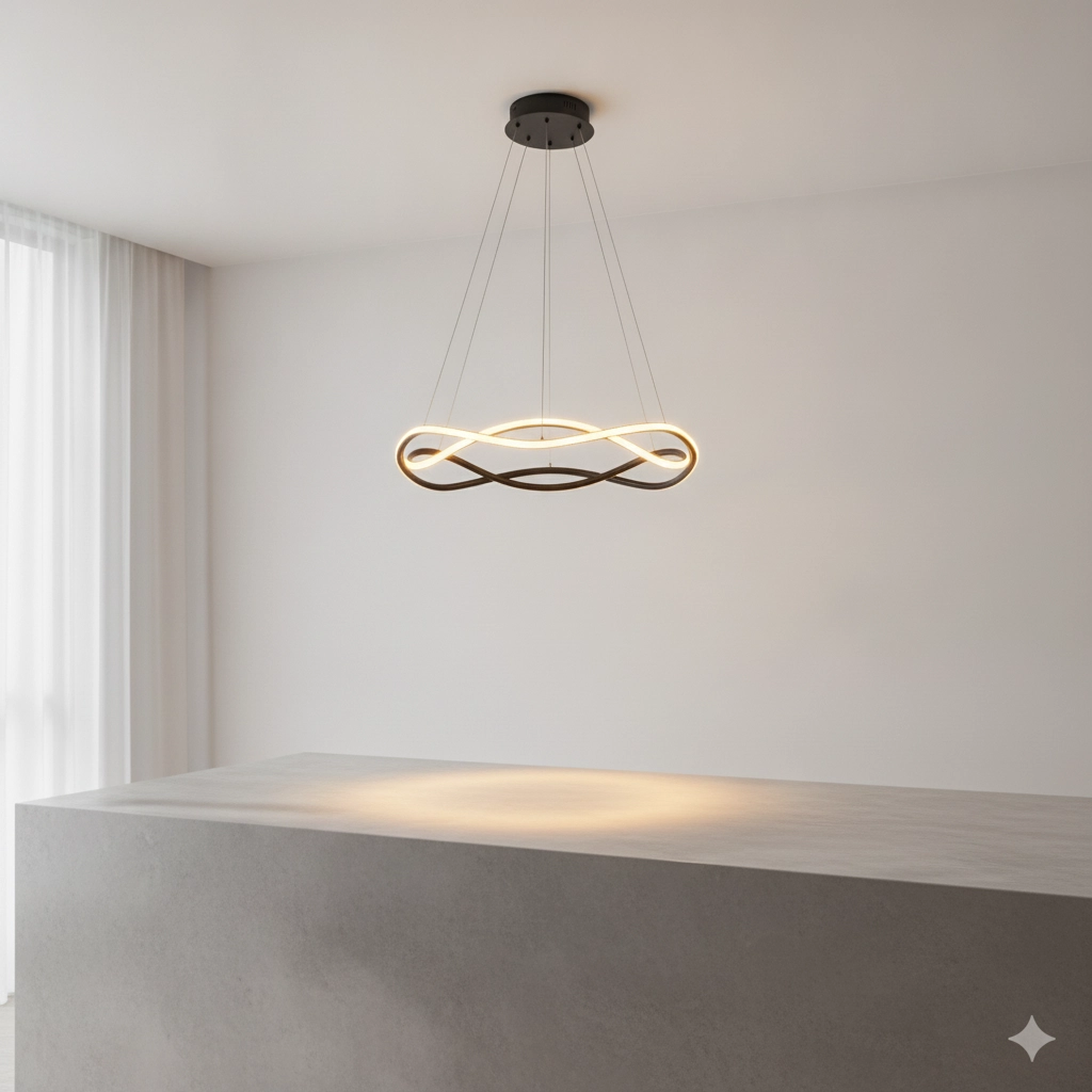 Suspension design Jinal noir Ø 45cm