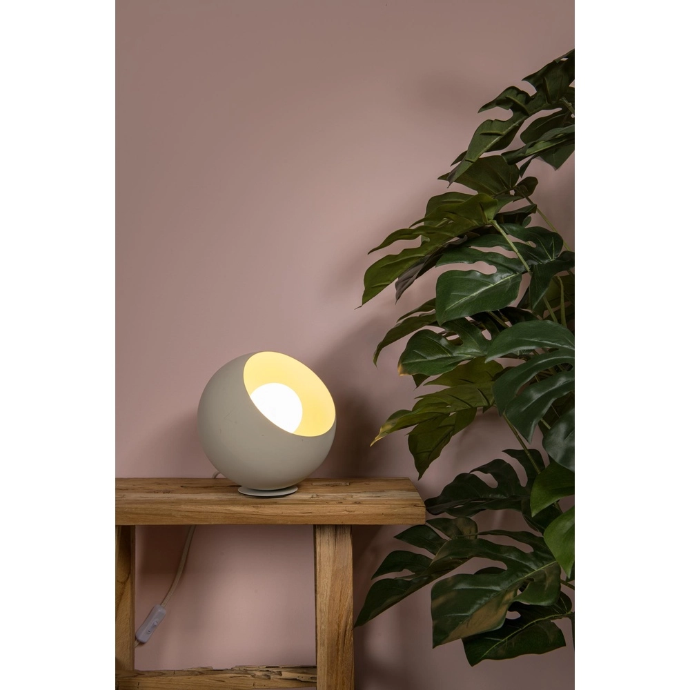 Lampe de table Doredos Ø 20 cm brun sable Lucide 5411212510037