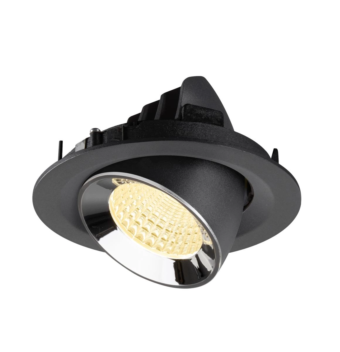 Spot encastré Numinos Gimble M noir/chrome 3000K - 55 deg SLV 4024163311878